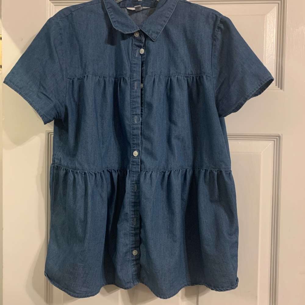 Time and Tru Denim Shirt Medium
